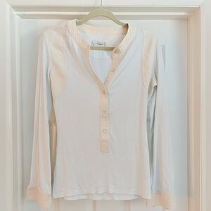 White/cream Wales Bonner Henley long sleeve size XL